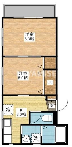 リバーフィールド川原の間取り