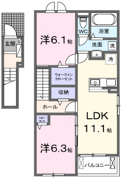 グラシオッソⅠの間取り
