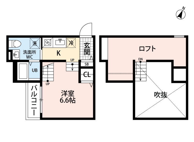 プランタン箱崎の間取り|使いやすい間取りです。