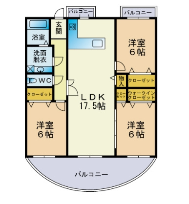 アスティオンノガミの間取り|使いやすい間取りです。