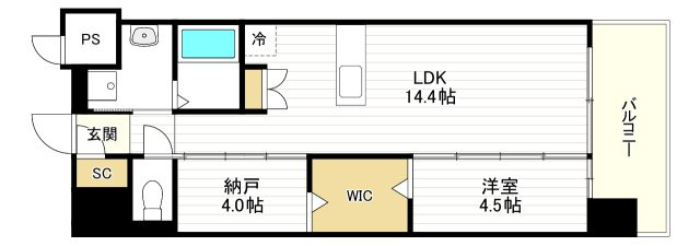 Ｄｒａｗ上本町の間取り