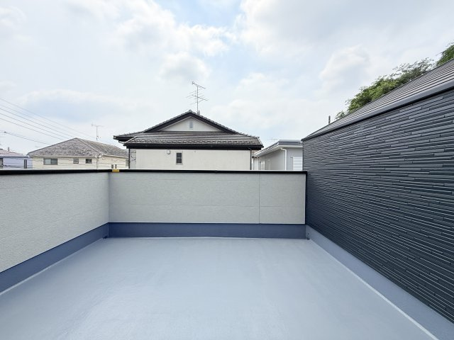 つくば市高見原9期　新築戸建て　1号棟のバルコニー