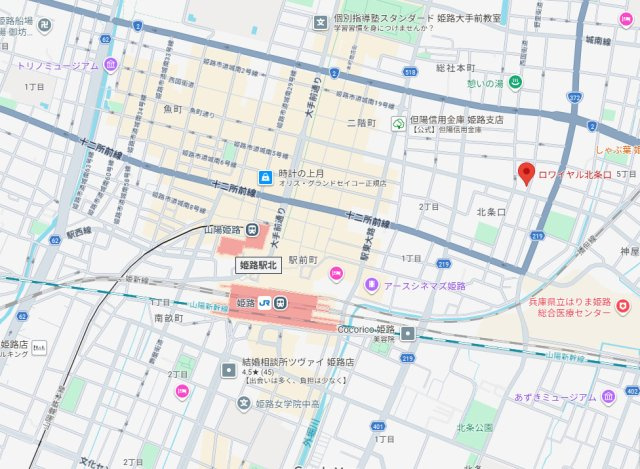 ロワイヤル北条口　7階の地図