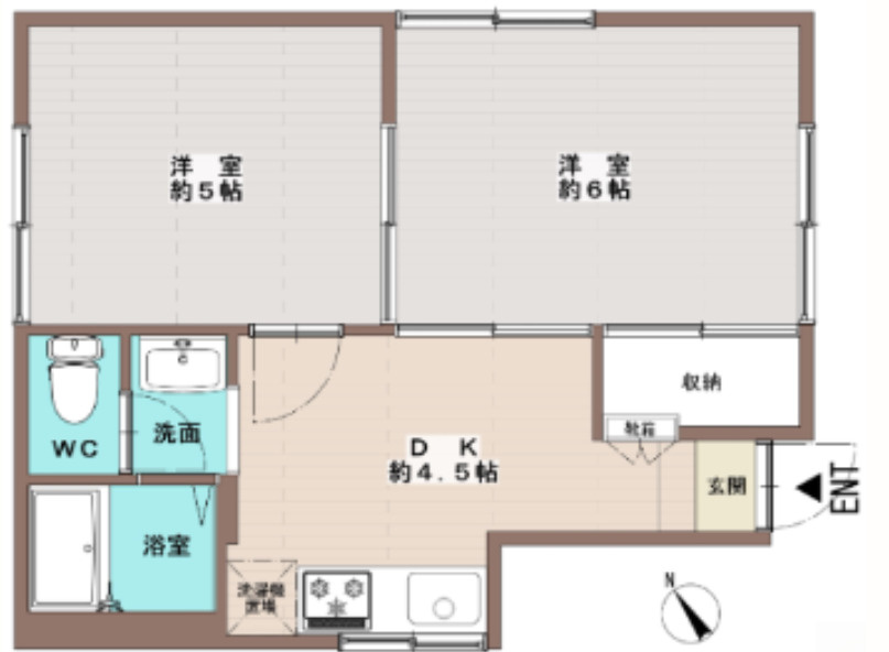 Ｍフラッツの間取り