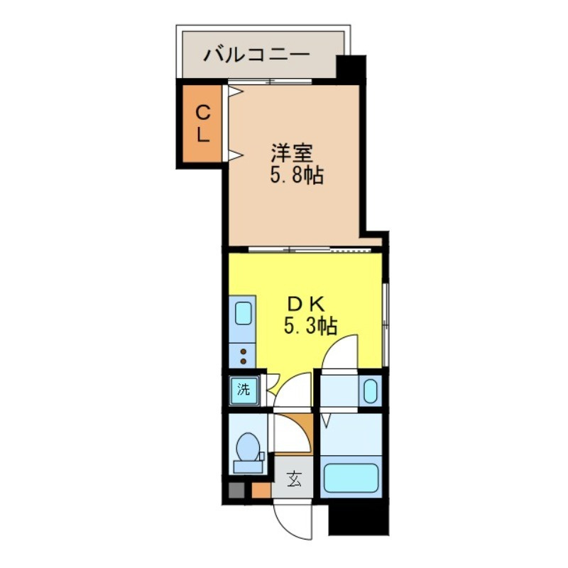 ラフィネ樺島の間取り
