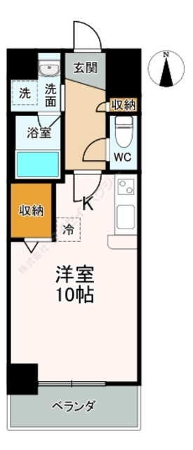 ラ・ミューズ1101の間取り