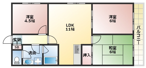【間取り】 | アネックス西今川
