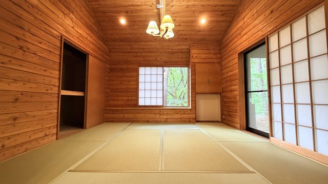 浅間ハイランドパーク  和室で寛ぐコンパクトサイズの戸建の和室