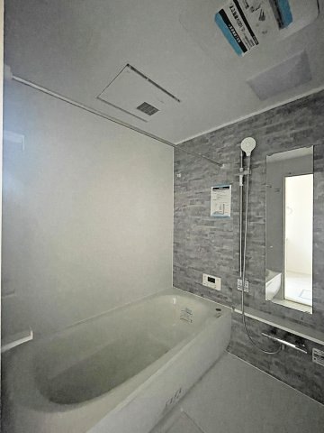 新築戸建・新築建売　会津若松市住吉町　城西小・第四中の浴室|一日の疲れを癒してくれるお風呂空間！浴室乾燥機付きでいつでも清潔に保つことができます！