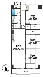 【間取り】 | 明石ダイヤハイツ2号棟 | 総戸数192戸の大きなマンションです♪