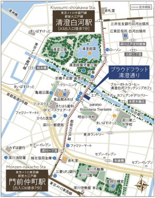 【地図】 | プラウドフラット清澄通り