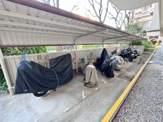 【その他】 | ポートピアプラザE棟 | 屋根付きが嬉しいバイク置場♪