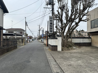 【前面道路含む現地写真】 | 古屋付土地～茨城県下妻市下妻乙～