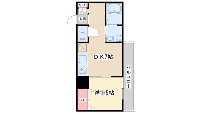 【間取り】 | ローズコーポ新大阪第2
