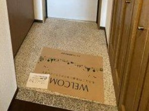 柏市豊四季の賃貸マンションの玄関