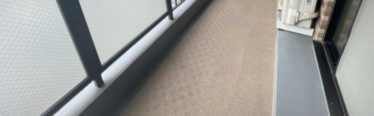 柏市豊四季の賃貸マンションのバルコニー