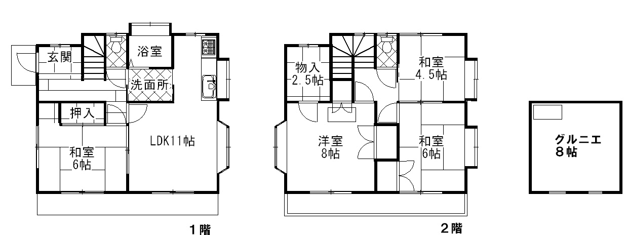 柴田貸家の間取り