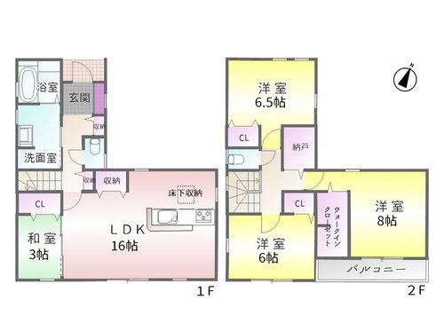 小牧市池之内鳶ヶ巣第2(全4棟)の間取り