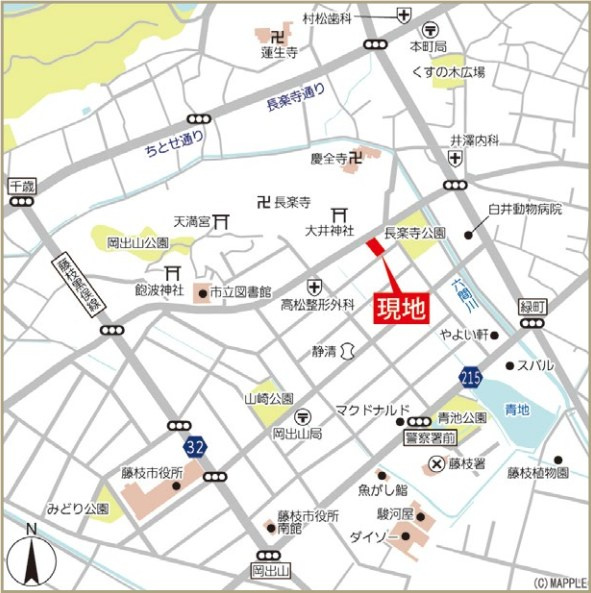 藤枝市岡出山３丁目7期の地図