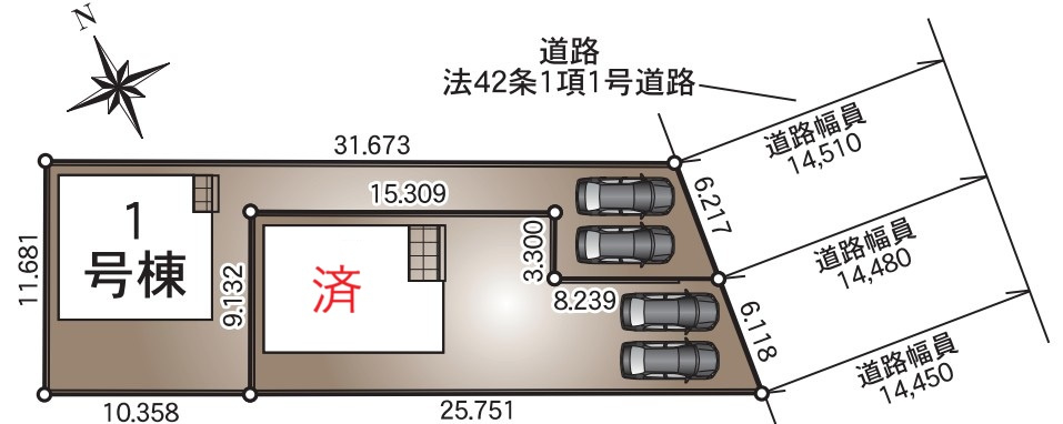 クレイドルガーデン安城市榎前町第５の区画図|ゆとりある区画設計で、家族全員の暮らしにフィットします。暮らしやすさを重視した区画です。