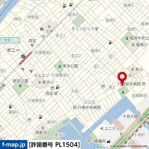 ライオンズマンション行徳の地図