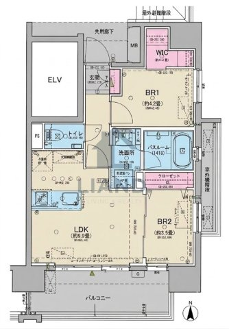 オープンレジデンシア渡辺通南　高宮小学校区の間取り|オープンレジデンシア渡辺通南