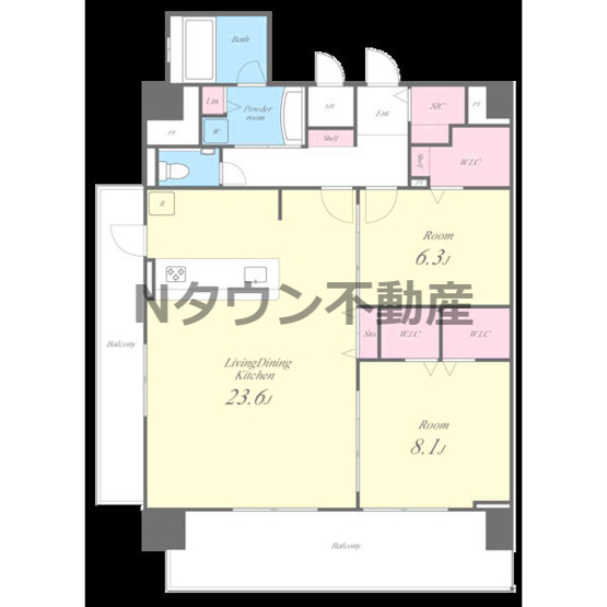 【間取り】 | La’a Kea徳川(ラアケア徳川) | 間取りです。