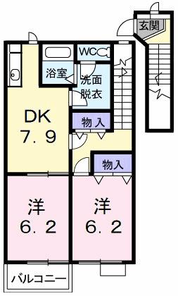 ソレアード　高岡の間取り|間取図