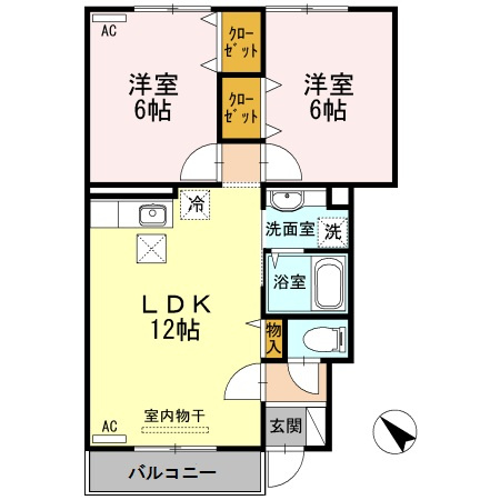 【間取り】 | ゆがふテラスⅠ