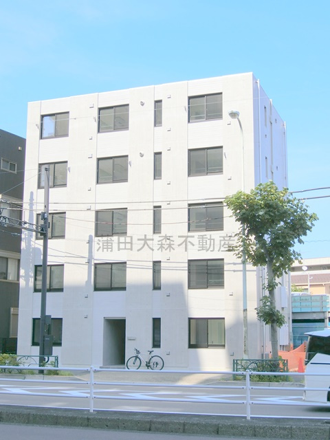 ADORE URBAN大森町Aの外観|2026年7月築　RC鉄筋コンクリート造地上5階建て総戸数14戸インターネット無料！
東京都大田区大森東5丁目　京浜急行本線大森町駅近最寄り徒歩5分