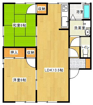 アサヒハイツの間取り