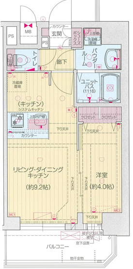 【間取り】 | プレリス北巽駅前ラバルス