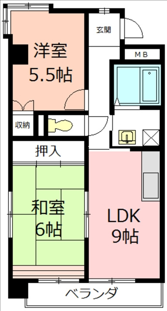 新橘ビルの間取り