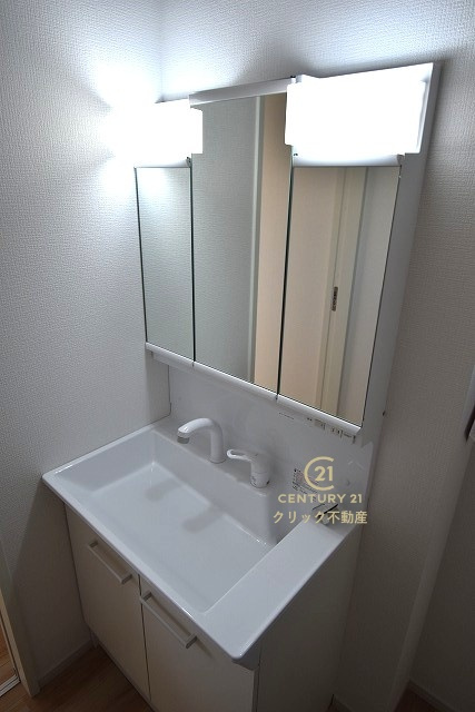 ケイアイフィット　ひたちなか市東石川　8期 　限定1棟！の独立洗面台|洗面台は洗練されたシンプルなデザインでお手入れも楽です。