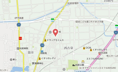 【地図】 | セルリアハイツ　Ｂ　Ｃ棟
