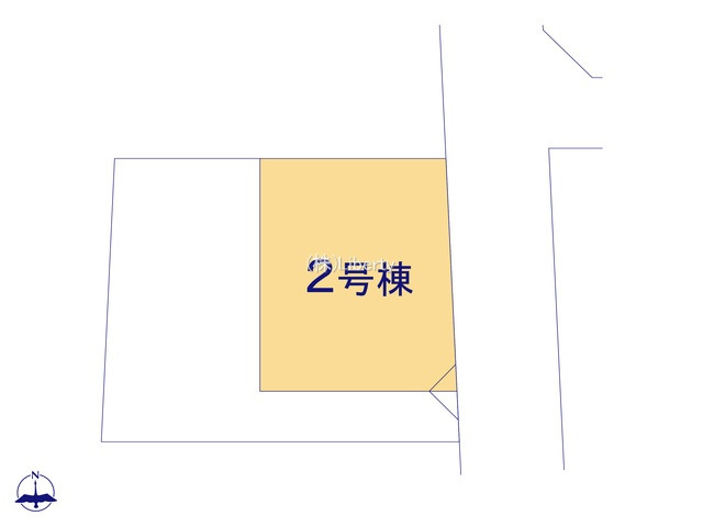 守谷市松ケ丘6期　新築戸建　2号棟の区画図