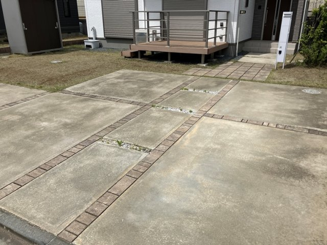 谷田部戸建の駐車場