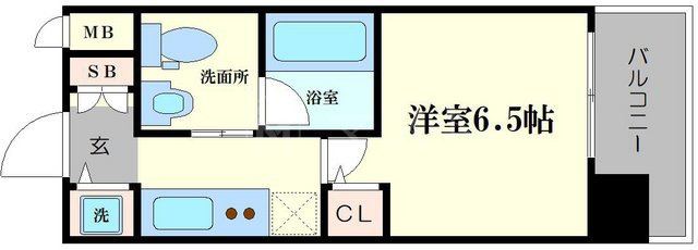 エスライズ堂島川の間取り