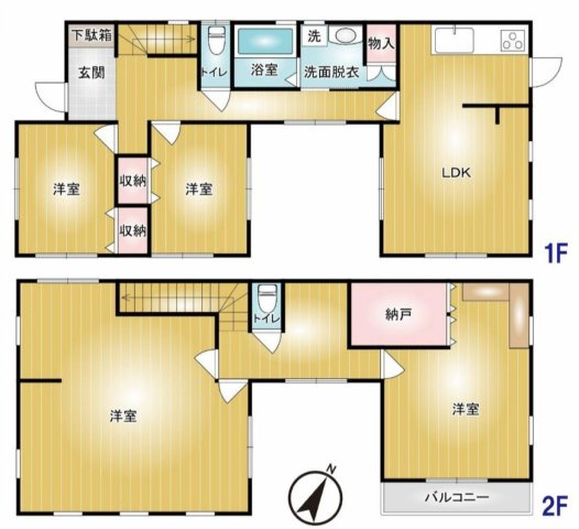 前橋市上佐鳥町の間取り