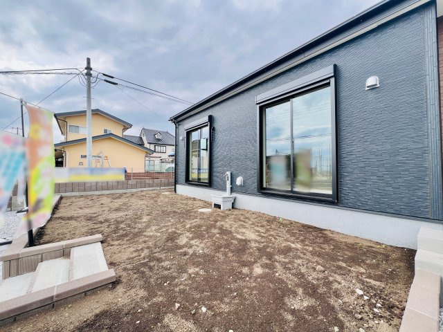 前橋小坂子町の庭|開放的な広々としたお庭スペース♪