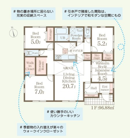 前橋小坂子町の間取り|１号棟