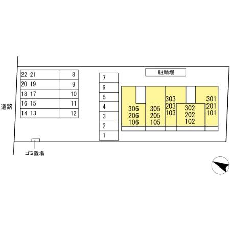 TORISIA古閑の区画図
