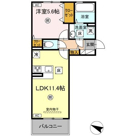 TORISIA古閑の間取り
