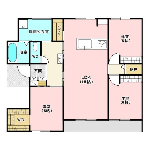 高崎市上中居の間取り