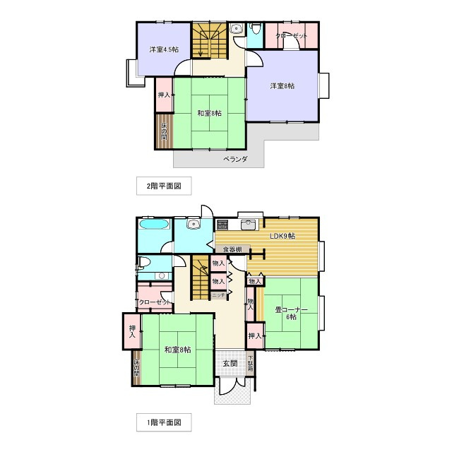 桐生市菱町2丁目の間取り|間取図