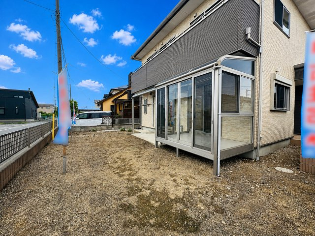伊勢崎市長沼町の庭|家庭菜園やBBQなども楽しめるお庭スペース♪