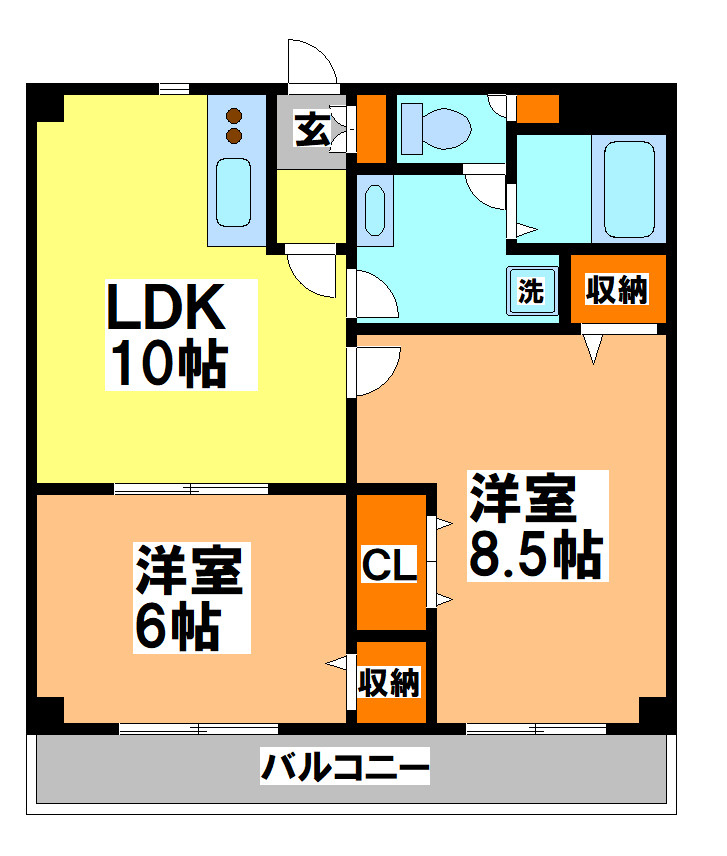 三鷹市牟礼５丁目の賃貸マンションの間取り