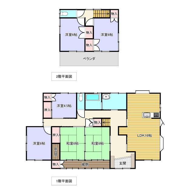 太田市新田村田町の間取り|間取図