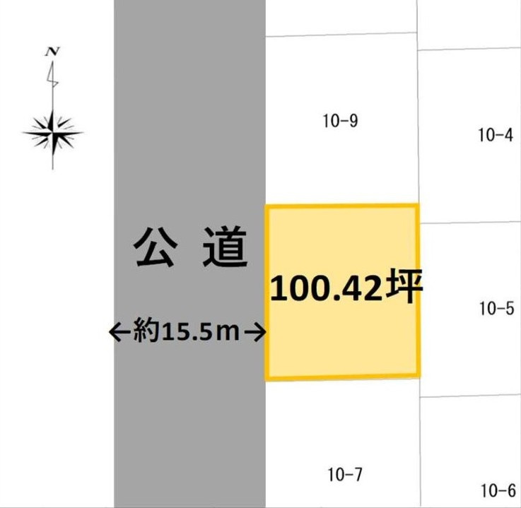 売地　前橋市大利根町の区画図
