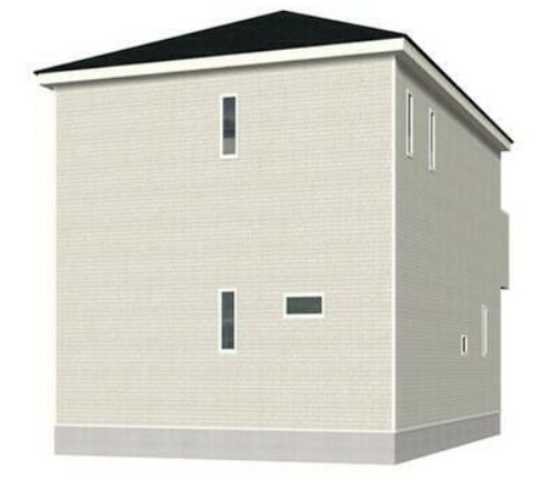 高知市城見町　新築戸建　の完成予想図|土地面積　 71.91㎡　（約21.75坪）　
建物面積　 70.06㎡   （約21.19坪）